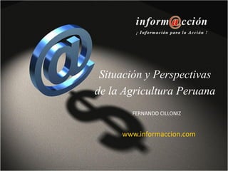 Situación y Perspectivas
de la Agricultura Peruana
FERNANDO CILLONIZ
www.informaccion.com
 