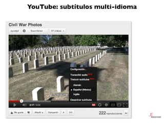 YouTube: subtítulos multi-idioma
 