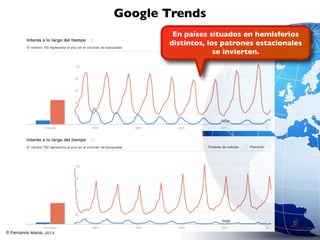 Google Trends
                                 En países situados en hemisferios
                                distintos...