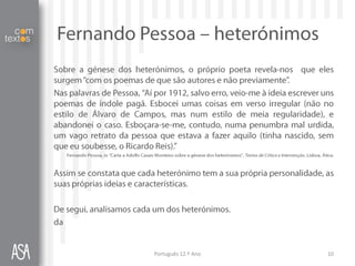 Português 12.º Ano   10
 
