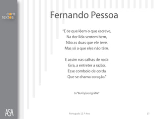 Português 12.º Ano   17
 