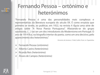 







    Português 12.º Ano   5
 