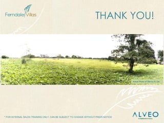 * FOR INTERNAL SALES TRAINING ONLY, CAN BE SUBJECT TO CHANGE WITHOUT PRIOR NOTICE
THANK YOU!
Actual Photo of Site by R. Lim
 