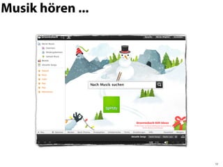 Musik hören ...




                  12
 