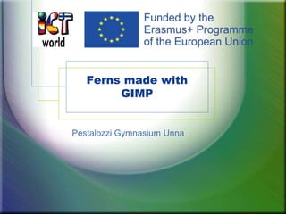 Ferns made with
GIMP
Pestalozzi Gymnasium Unna
 
