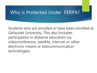 FERPA Tutorial for Faculty & Staff