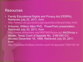 FERPA presentation | PPT