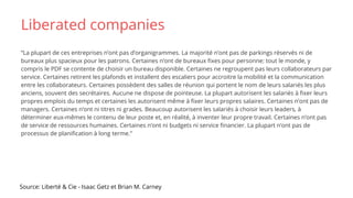 Liberated companies
Source: Liberté & Cie - Isaac Getz et Brian M. Carney
“La plupart de ces entreprises n’ont pas d’organ...