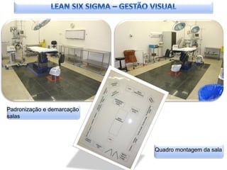 Padronização e demarcação
salas




                            Quadro montagem da sala
 