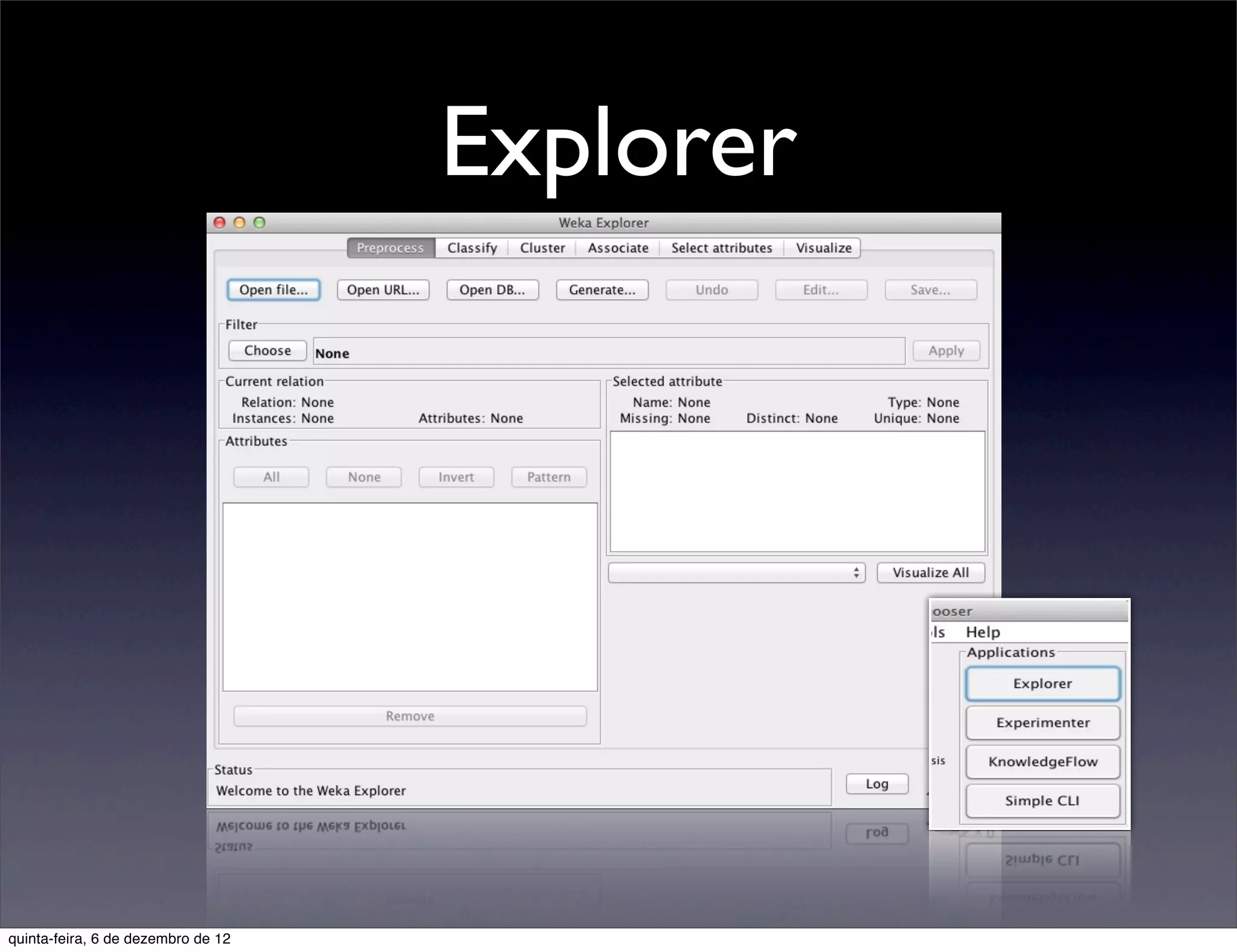Explorer




quinta-feira, 6 de dezembro de 12
 