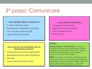 3° passo: Comunicare

 