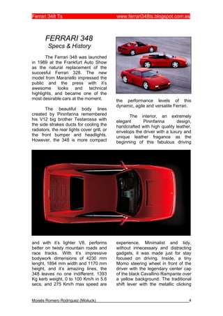 Ferrari 348 Ts English | PDF