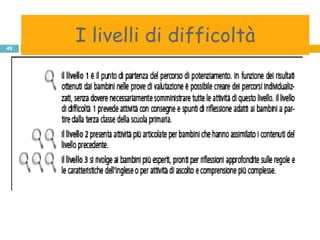 49
     I livelli di difficoltà
 