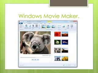 Windows Movie Maker. 
 