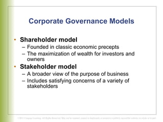 Stockholder Model Example MGMT 374 Week 2 Powerpoint | PPT