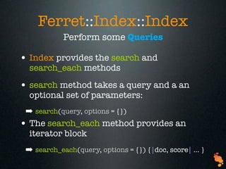 Ferret A Ruby Search Engine | PDF