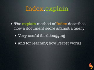 Ferret A Ruby Search Engine | PDF