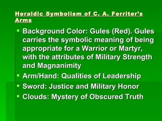 Gules Color Ferriter family arms | PPT
