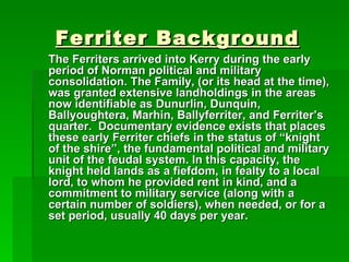 Ferriter family arms | PPT