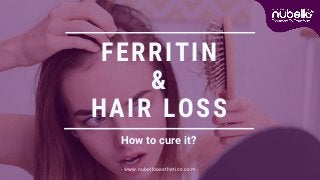 FERRITIN
&
HAIR LOSS
How to cure it?
- www.nubelloaesthetics.com -
 