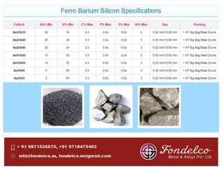 Ferro Barium Silicon Supplier in India