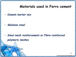 Ferro cement by Dr.Vinay Kumar B M | PDF