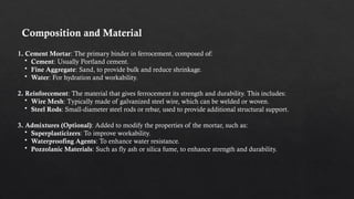 Ferrocement Concrete - An Innovative Construction Material | PPTX