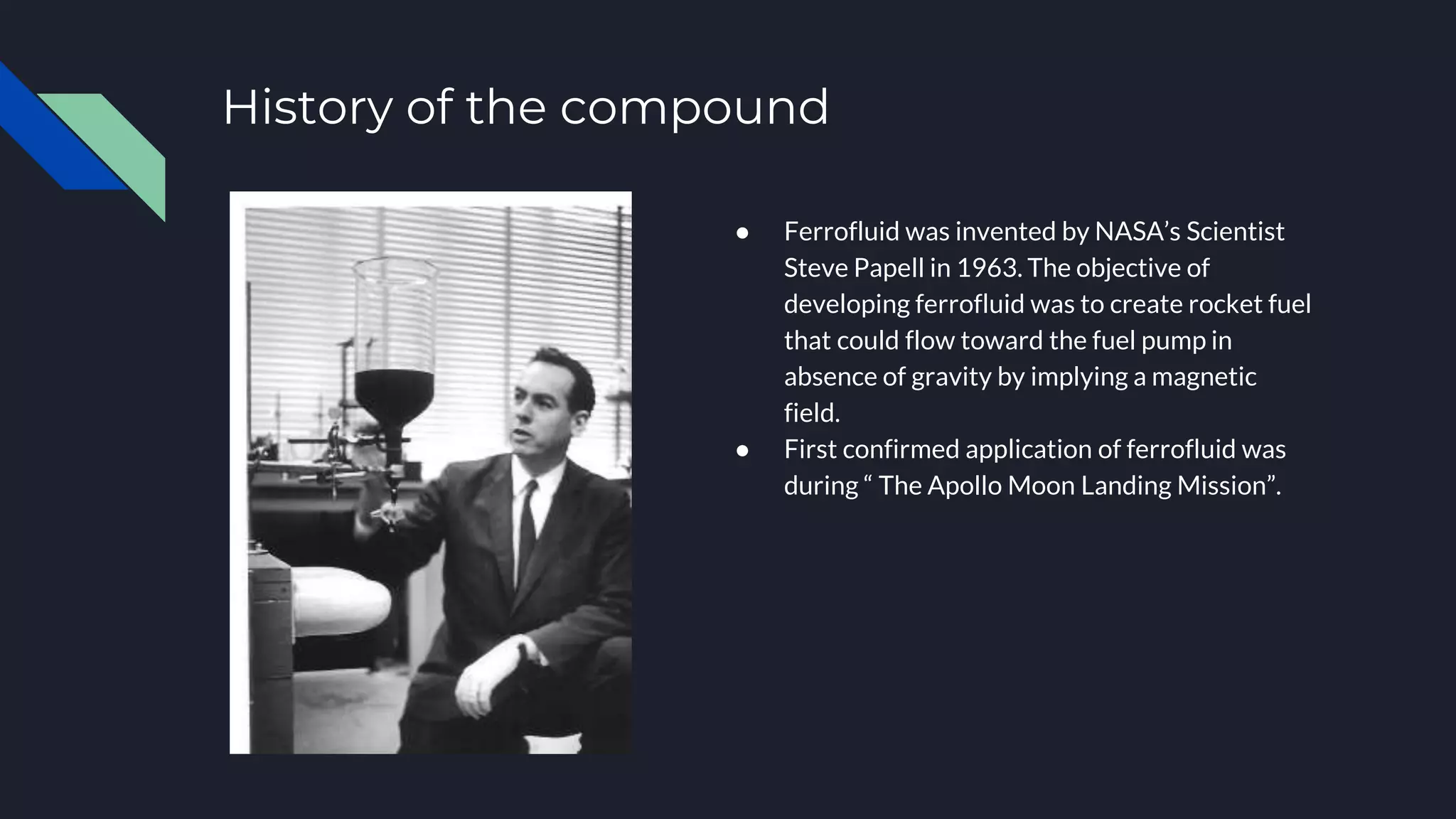 Ferrofluids and their applications PPT