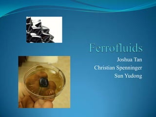 Ferrofluids Joshua Tan Christian Spenninger Sun Yudong 