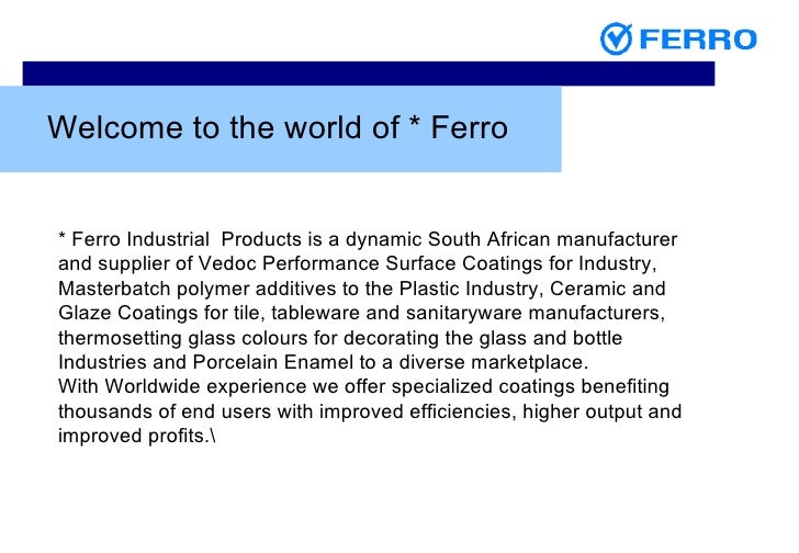 Ferro Powder Coating Colour Chart