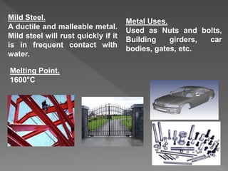 Ferrous and non ferrous metals, Engineering materials | PPT