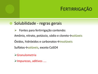 Instalação com bomba auxiliarFertirrigaçãoVenturi