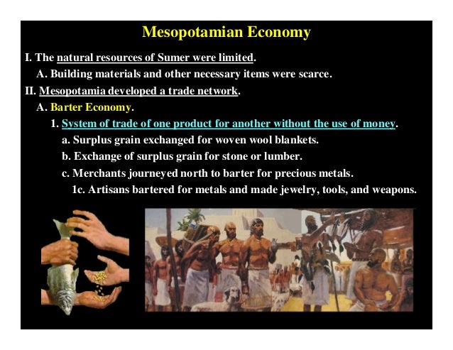 What was the economy of ancient Mesopotamia?