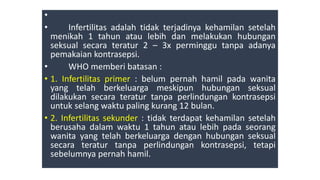 FERTILITAS DAN INFERTILITAS Kebidanan.pptx
