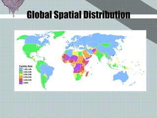 Global Spatial Distribution Fertility Rate 