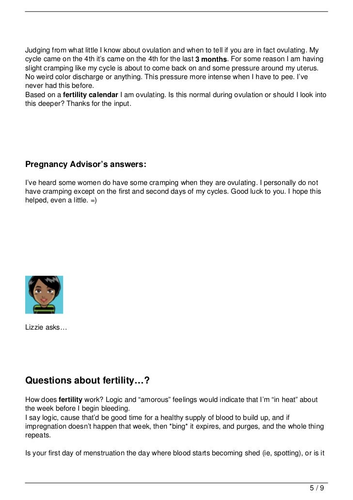 Fertility Calendar 3 Months