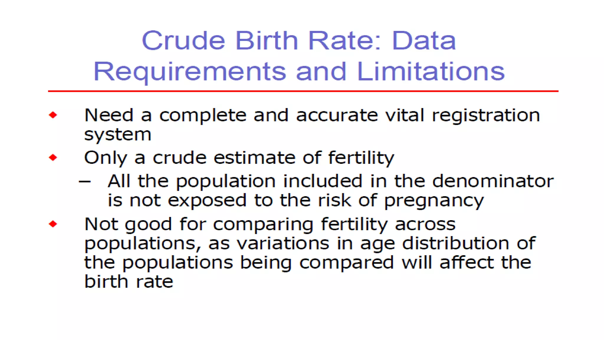 Fertility and determinants
