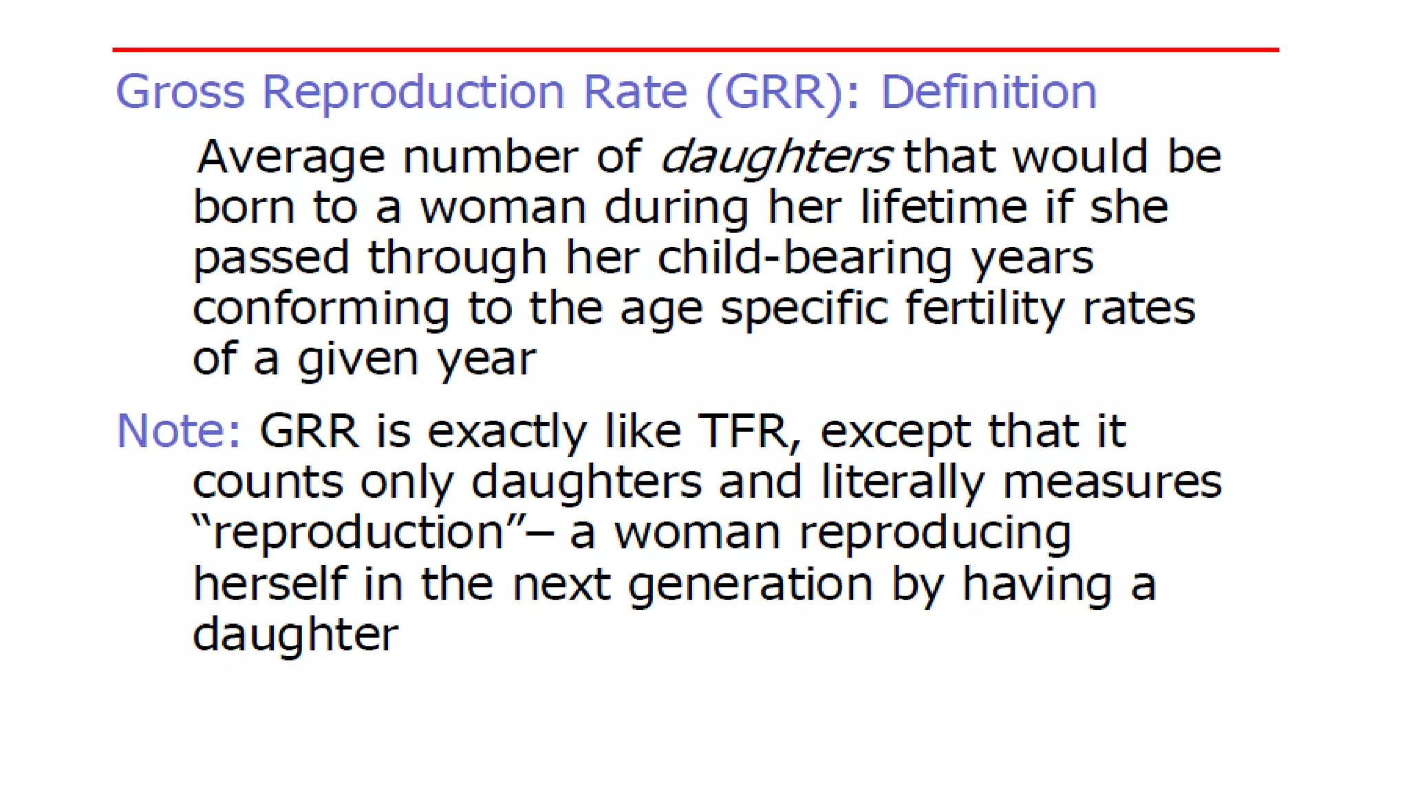 Fertility and determinants