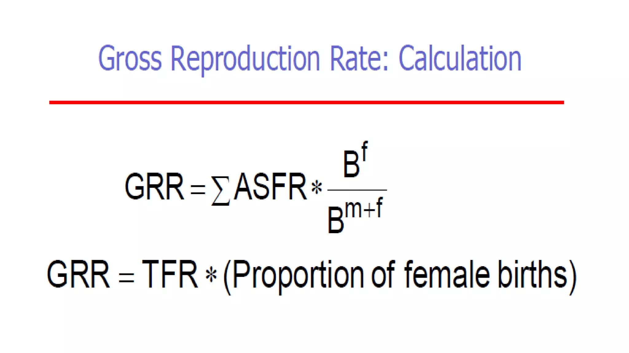 Fertility and determinants
