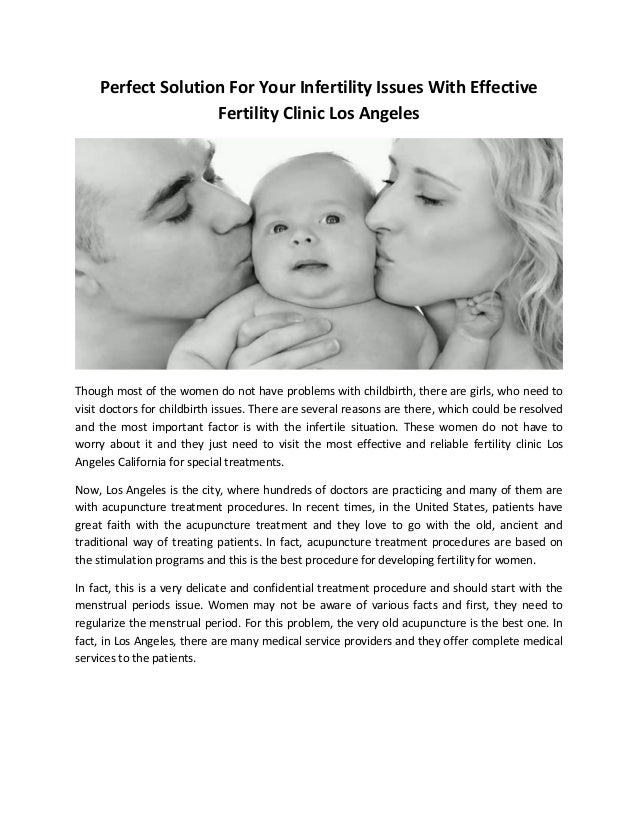 Fertility acupuncture los angeles