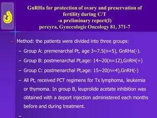 Fertility preservation in Cancer Patients | PDF
