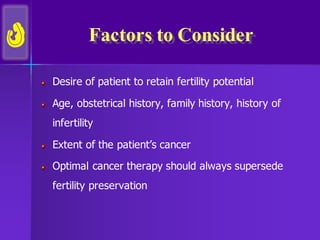 Fertility preservation in Cancer Patients | PDF
