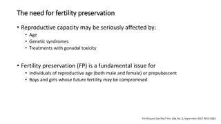 Fertility preservation in Cancer patients | PDF