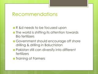 Fertilizer Industry of Pakistan Slide 73