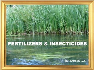 FERTILIZERS & INSECTICIDES


                  By SAHEED .V.K
 