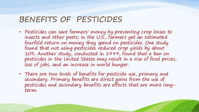 benefits of pesticides