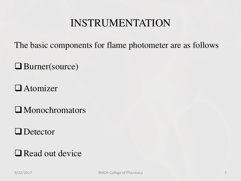 FLAME EMISSION SPECTROSCOPY