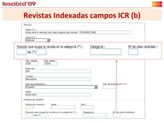 Revistas Indexadas campos ICR (b) 