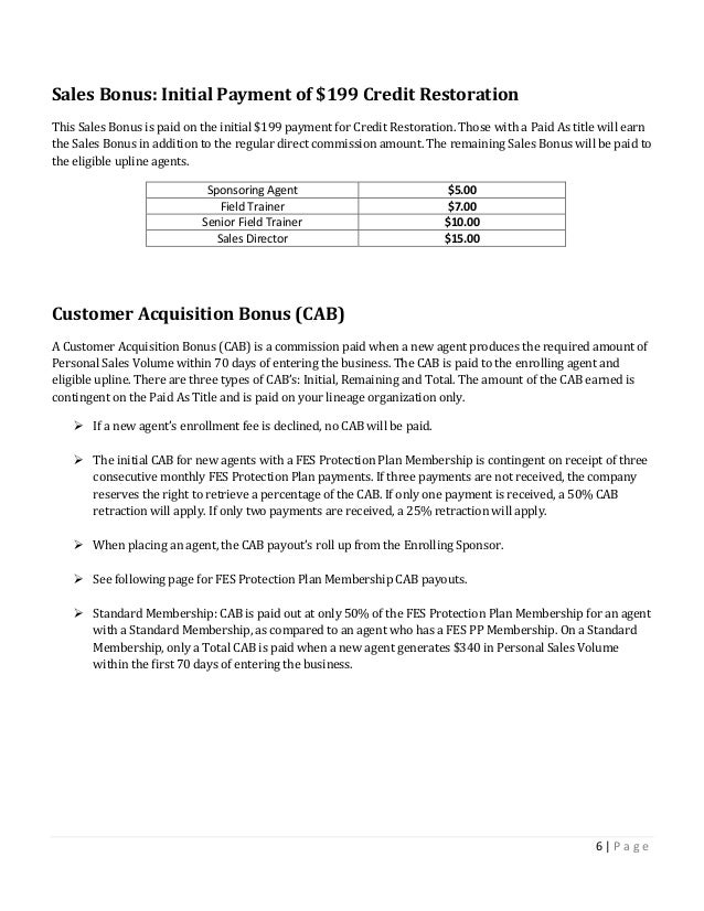 standard sales commission