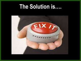 The Solution is….
 